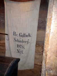 Schnberg Probstei Museum, Hienrich Gttsch Flour Sack